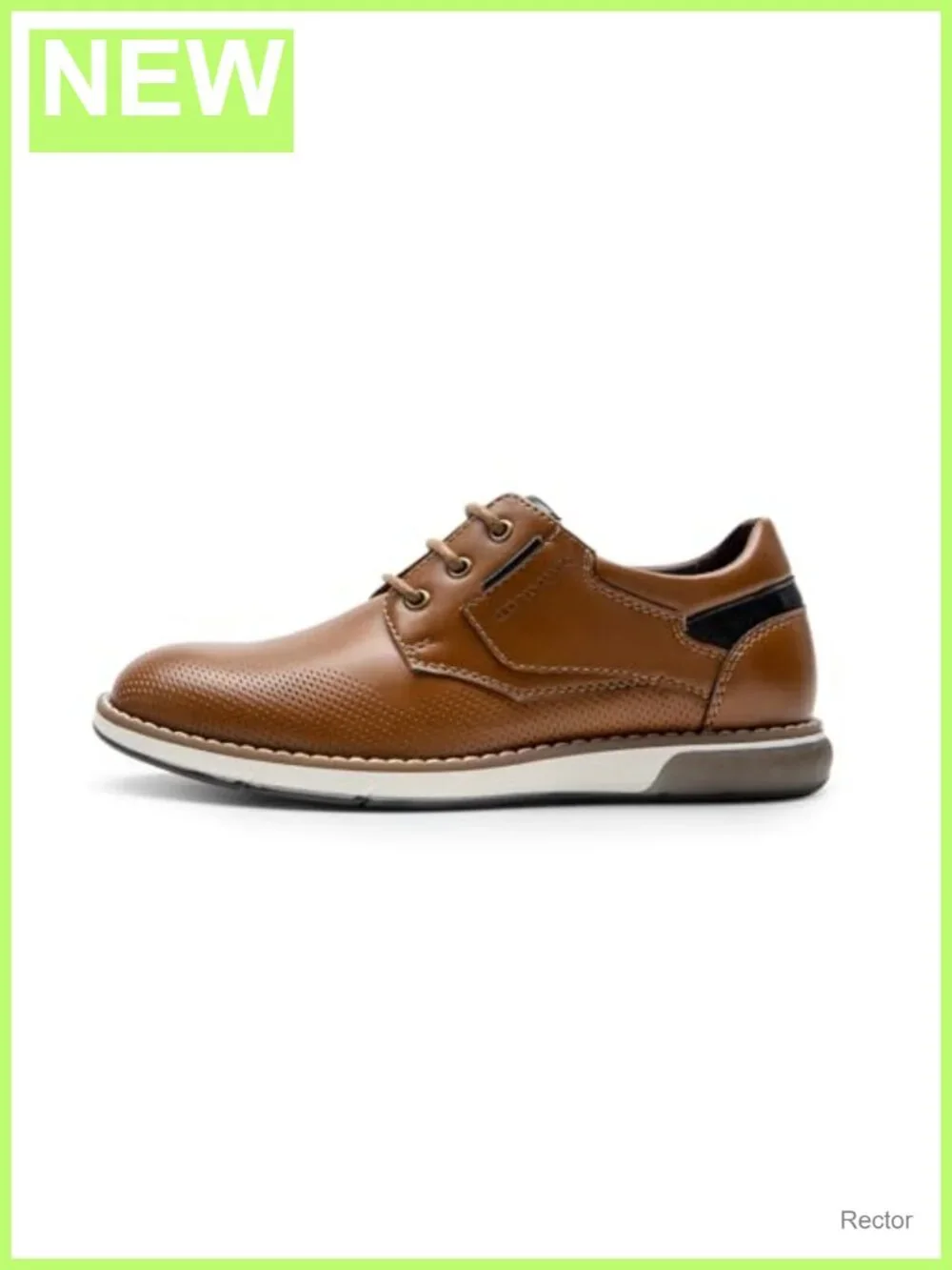 Boys Dress Oxford Sneaker Vegan Leather Lace Up Casual Shoe